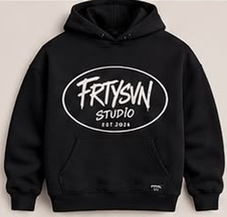 Oval Hoodie Black