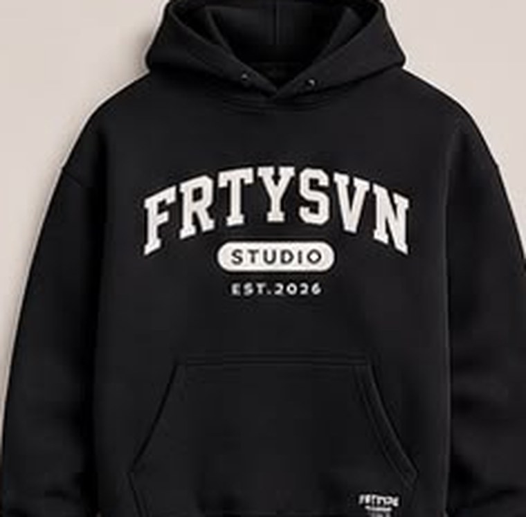 Varsity Hoodie Black