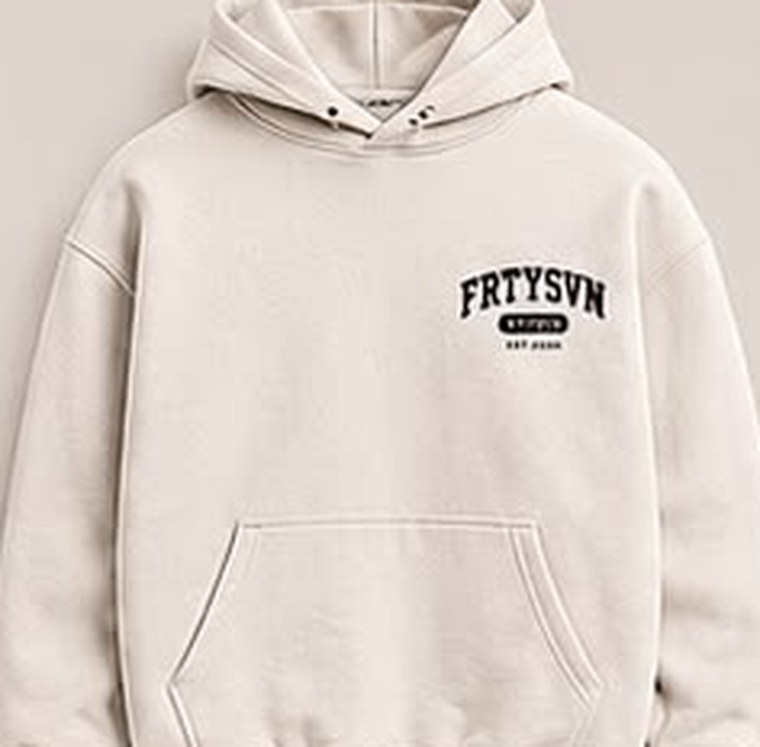 Varsity Hoodie Bone